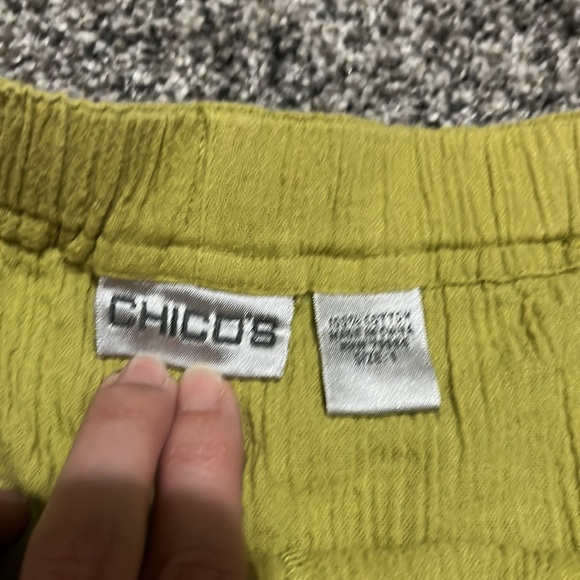 Chicos 100% Cotton Drawstring Pant - Size 1 (M/8) - Picture 5 of 8